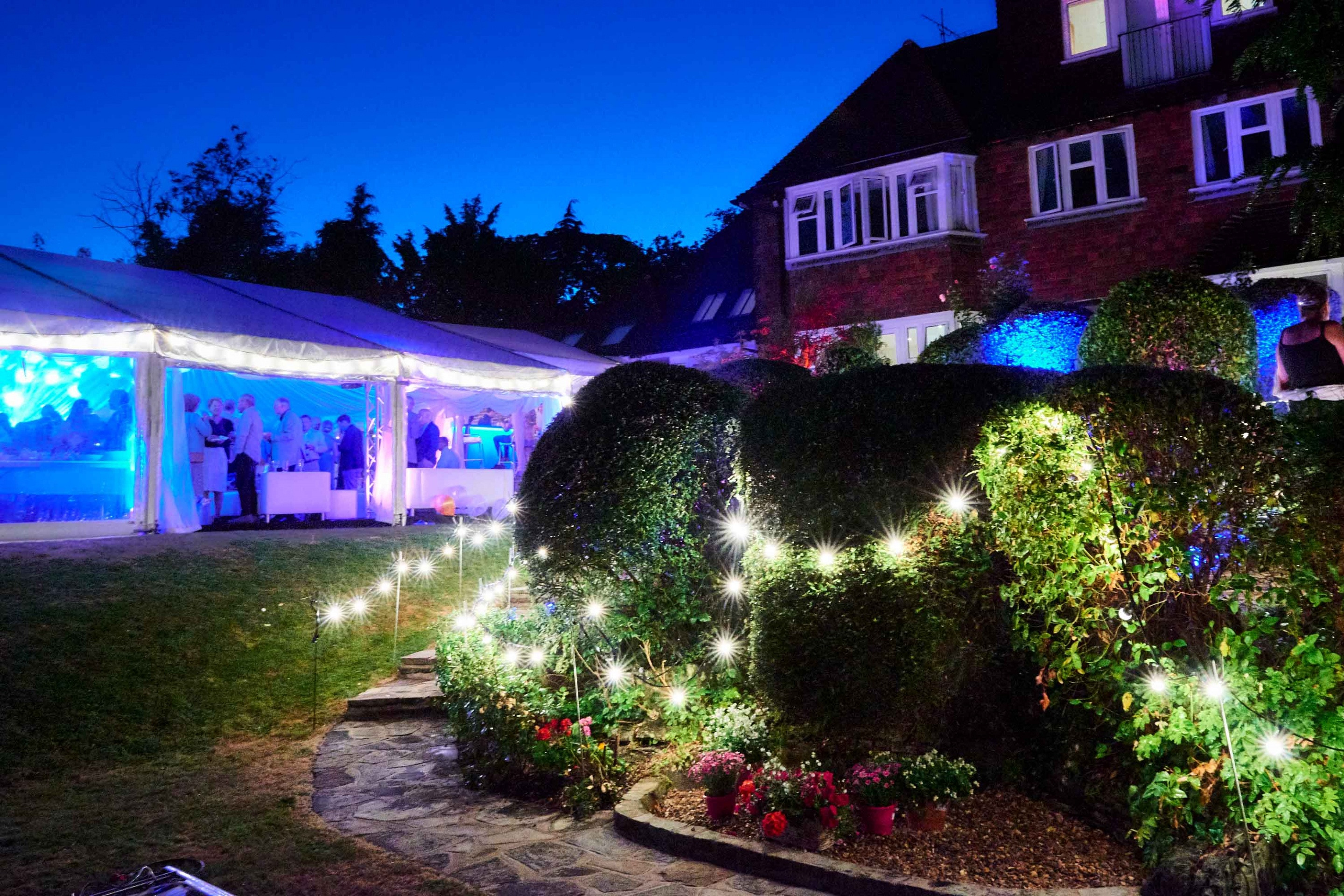 Stephen and Debbie's 50th_Garden Lighting