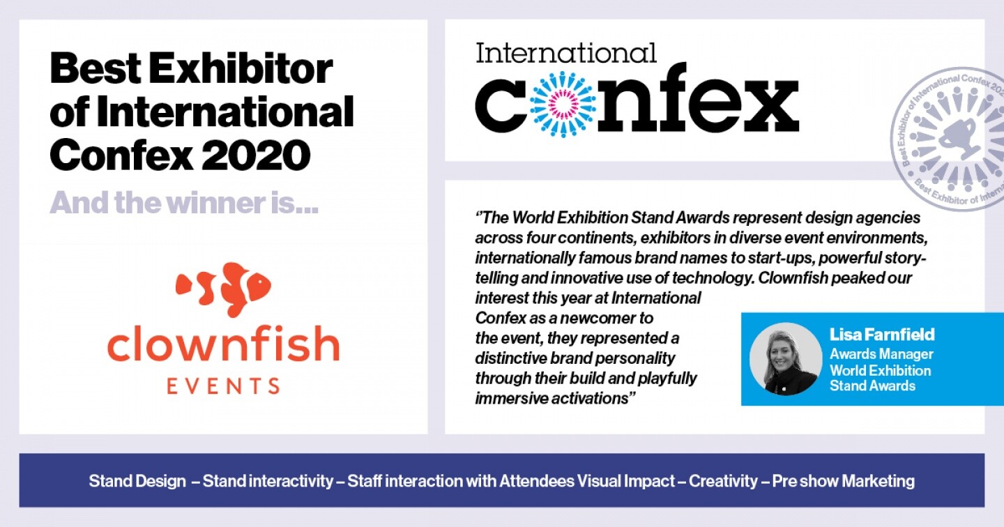 Best Exhibitor of International Confex 2020 linkedIn5