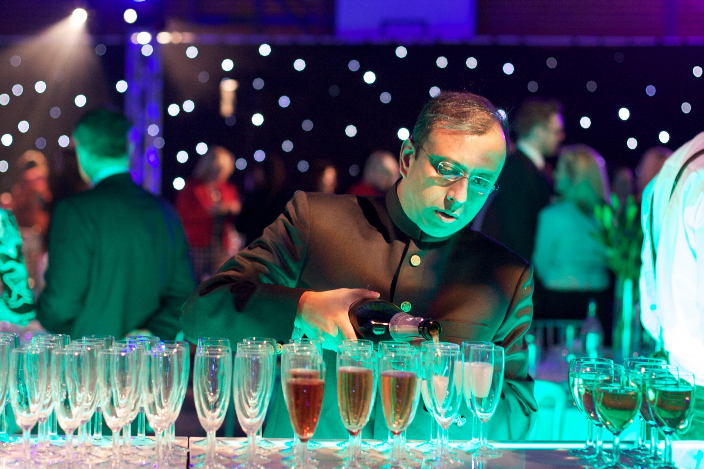 Champagne at party
