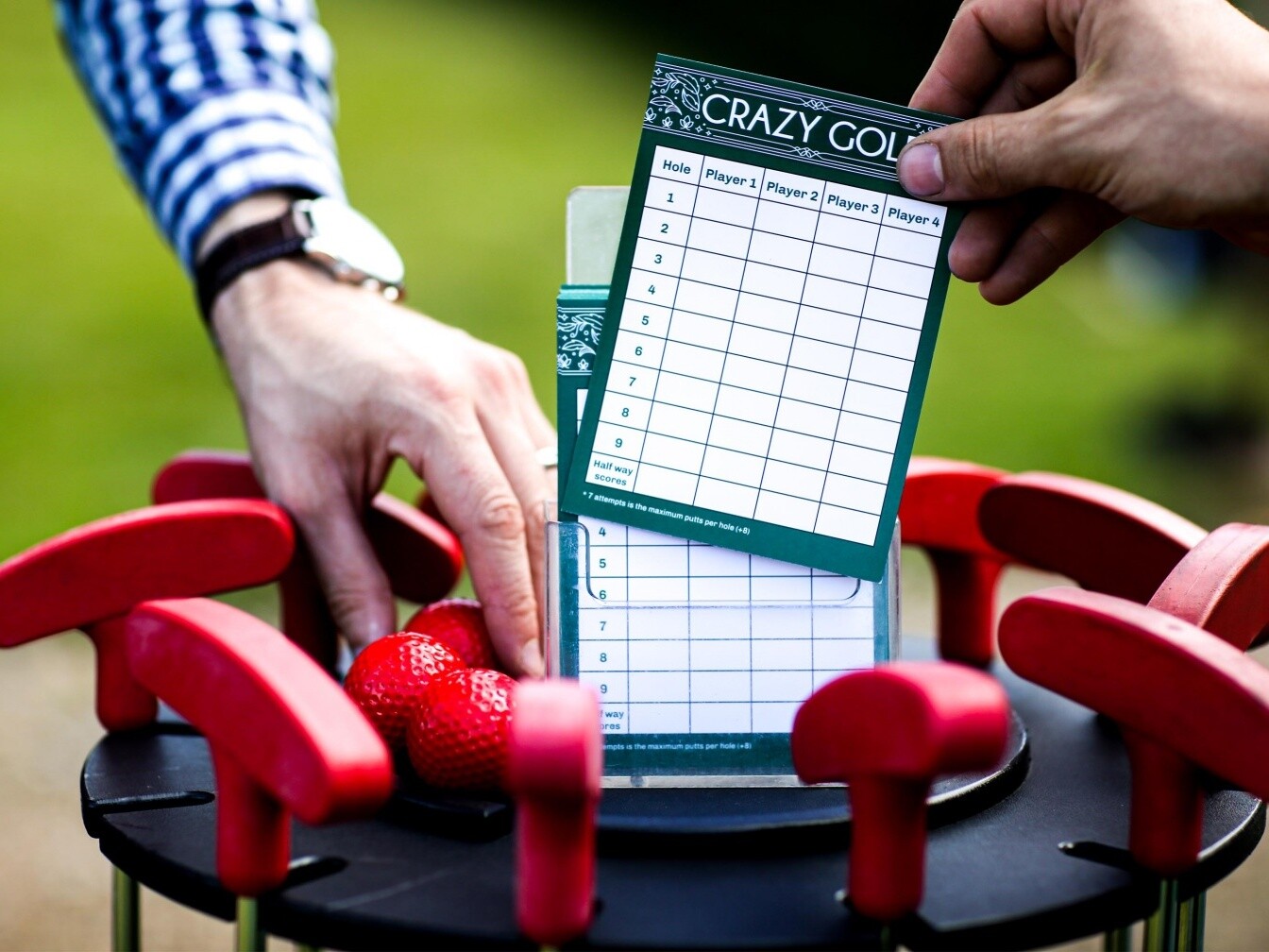 Crazy Golf Hire Clownfish Events Scorecards Fetcham