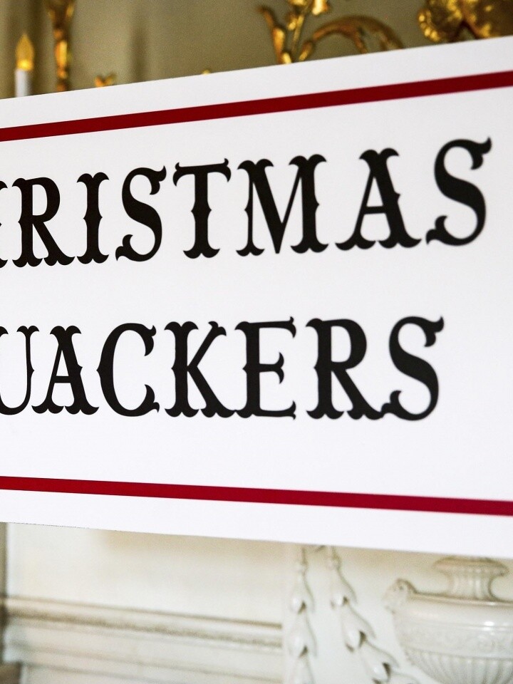 Christmas Quackers Fetcham Sign 