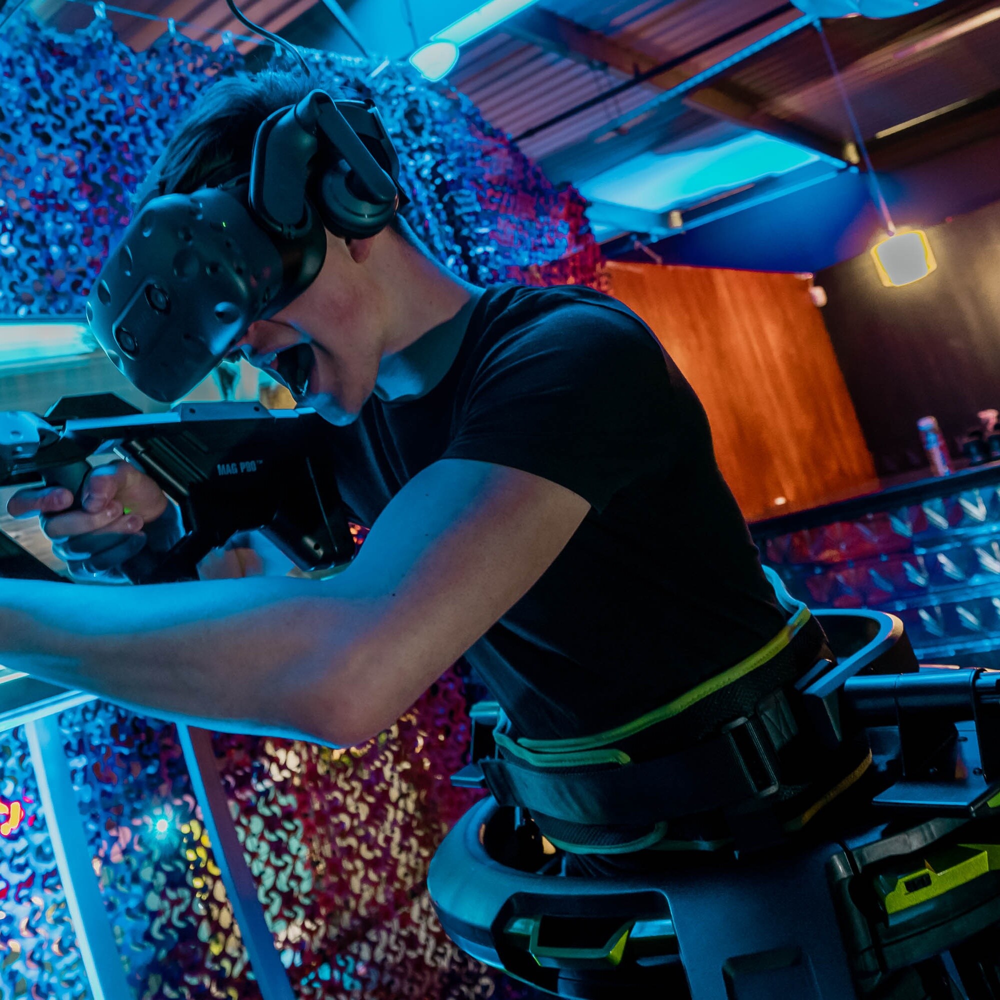 VR Gun Game Hire Entertainment Exhibition Stand Clownfish Events
