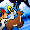 Christmas Roll a Ball Reindeer Game Racing Woodlands